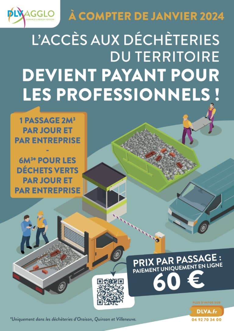 Accès en déchetterie pour les professionnels