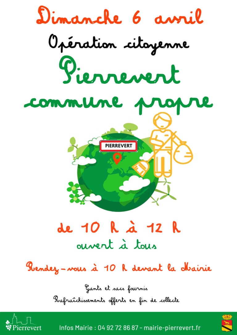 Pierrevert, commune propre