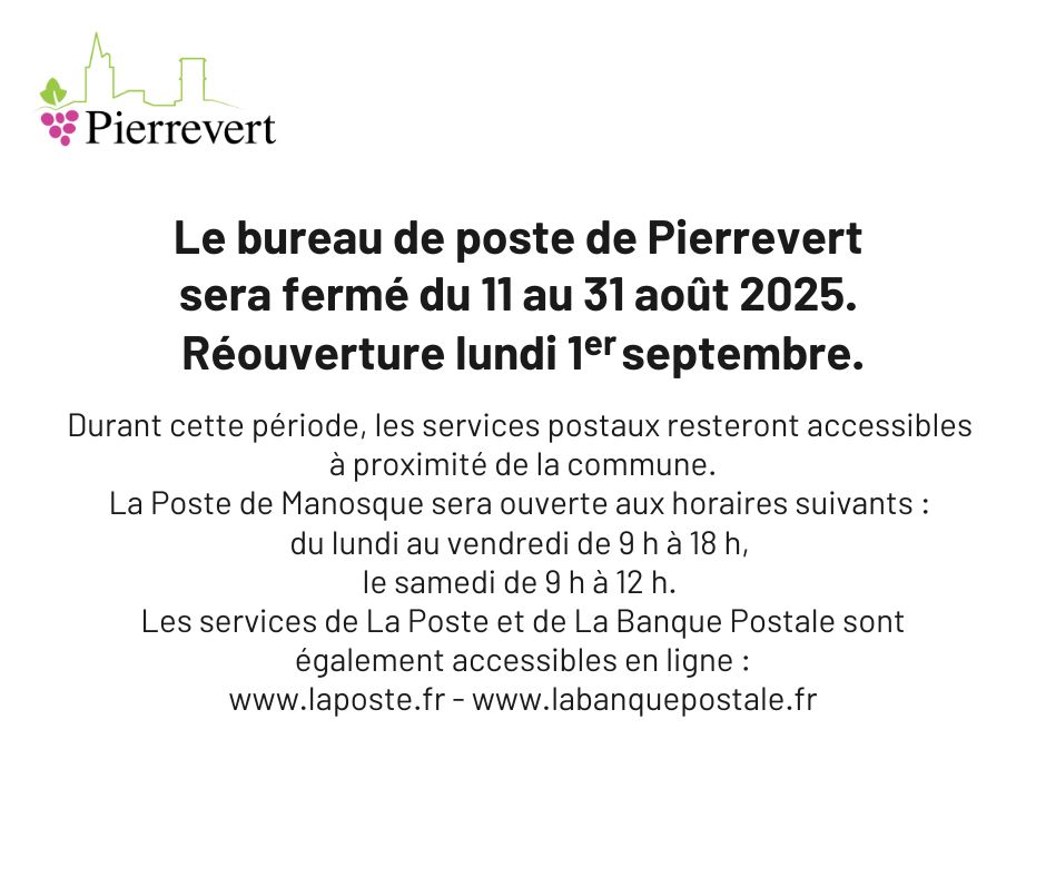 Fermeture Poste
