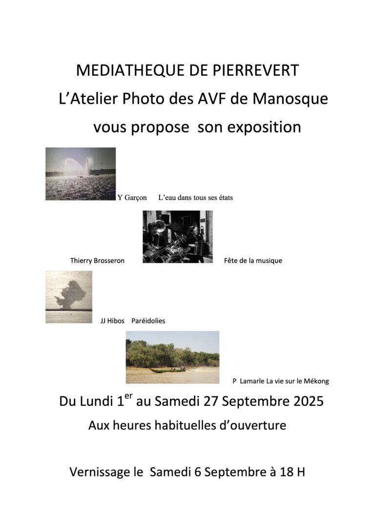 Expo photo AVF Manosque