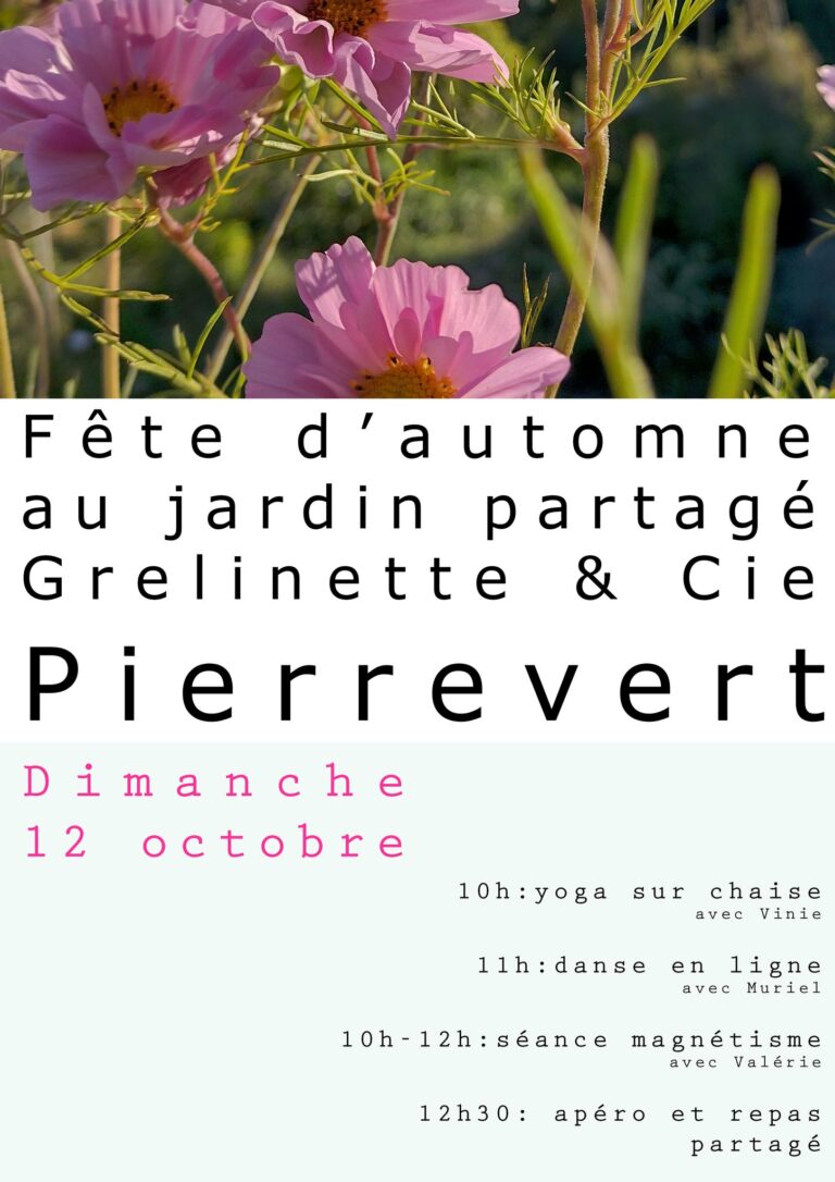 Fête d’automne au jardin