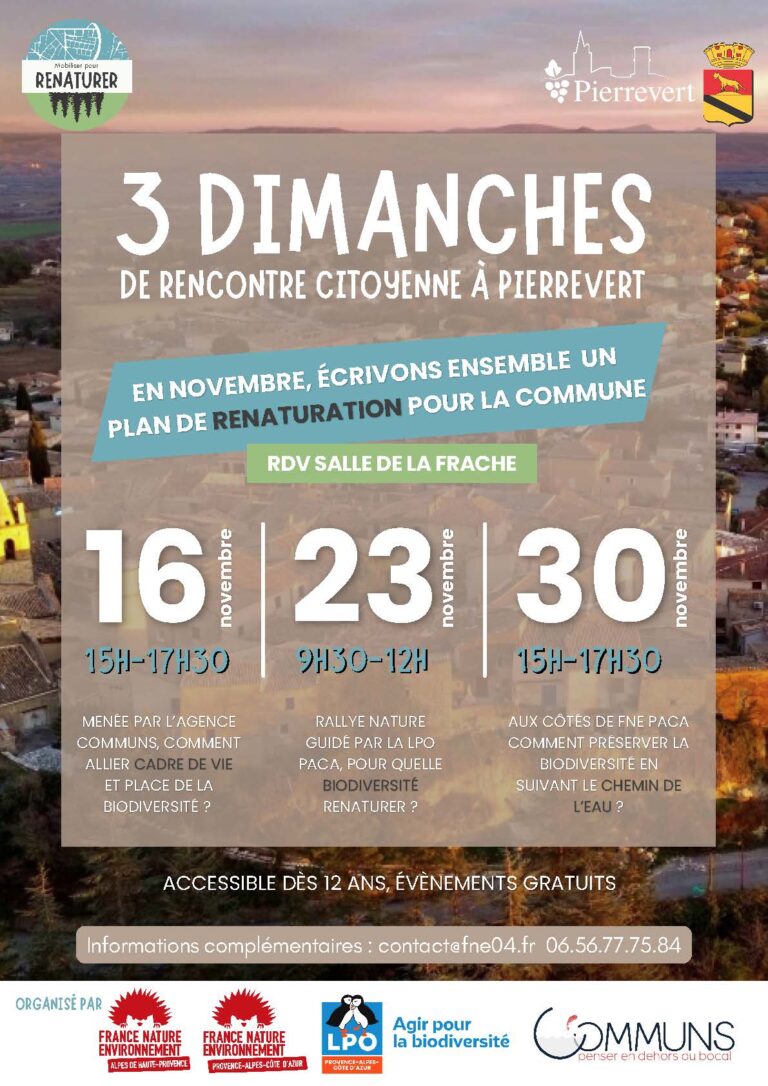 Rencontre citoyenne FNE 04