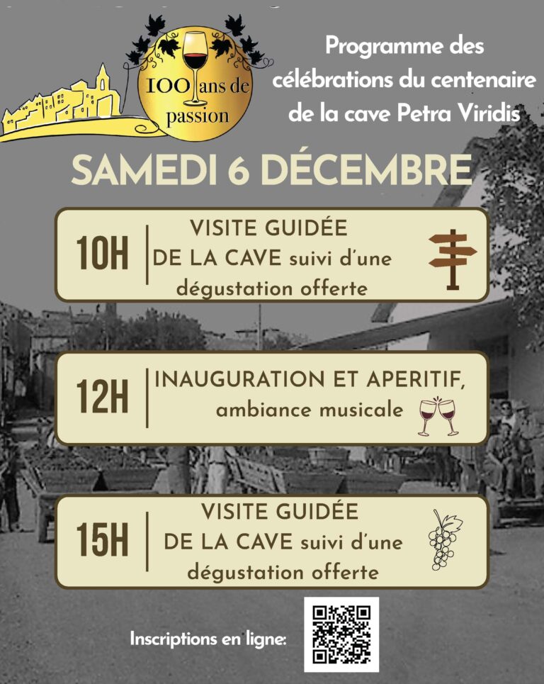 Centenaire cave Petra Viridis